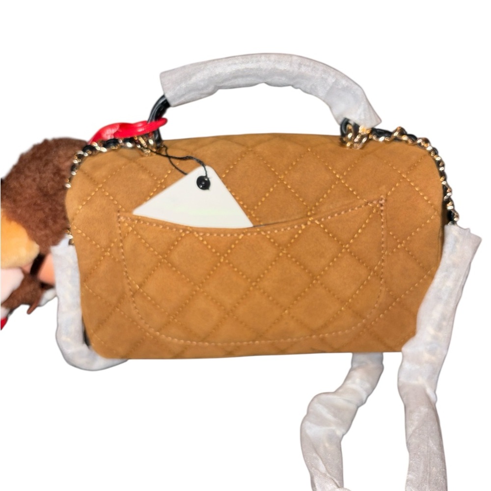 π₯ $160 SALE Fashion Lux Canvas / Lambskin Leather Women's Bag - Picture 2 of 10